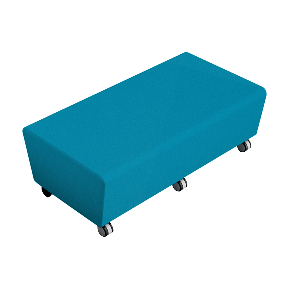 Bloc Ottoman Rectangle Vinyl Mack's Office Furniture