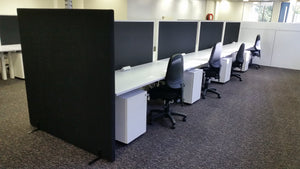 Visit us in the showroom or  Request a quote online. An image of one of the office fit outs.