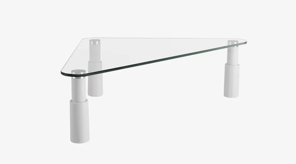 Triangular Display Risers Glass Monitor Riser - Triangular – Mack's Office Furniture